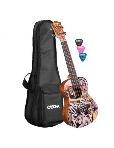 Concert ukulele Cascha Art Urban HH 2604