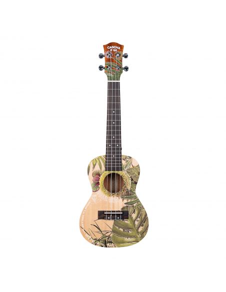 Concert ukulele Cascha Art Leafy HH 2606