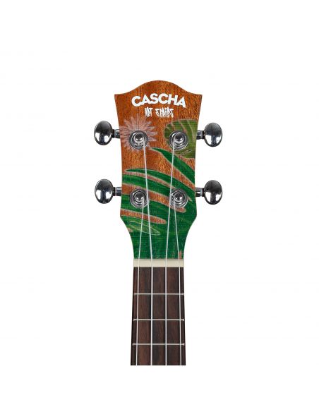 Concert ukulele Cascha Art Leafy HH 2606