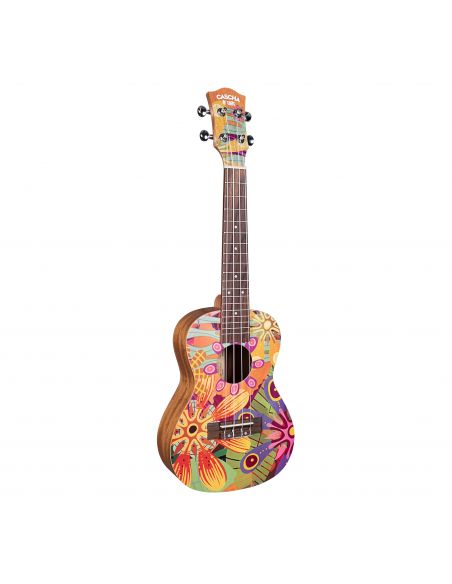 Concert ukulele Cascha Art Flowers HH 2607