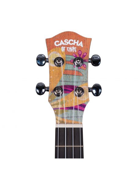 Concert ukulele Cascha Art Flowers HH 2607