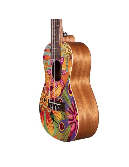 Koncertinė ukulelė Cascha Art Flowers HH 2607