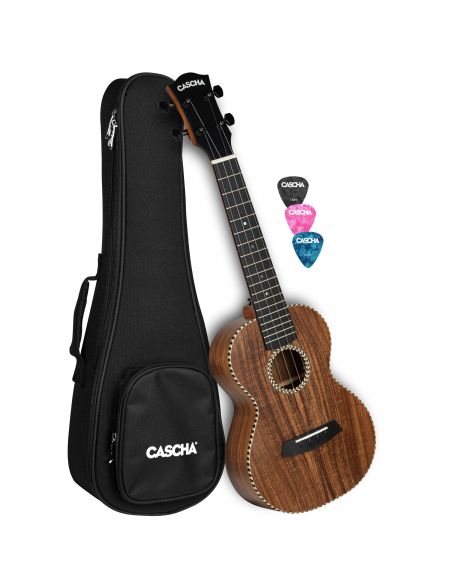 Koncertinė ukulelė Cascha Acacia All Solid HH 2310