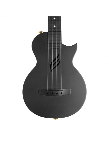 Concert ukulele set Cascha Carbon Fibre HH 2258 black