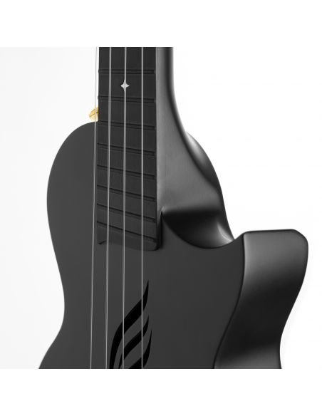 Concert ukulele set Cascha Carbon Fibre HH 2258 black