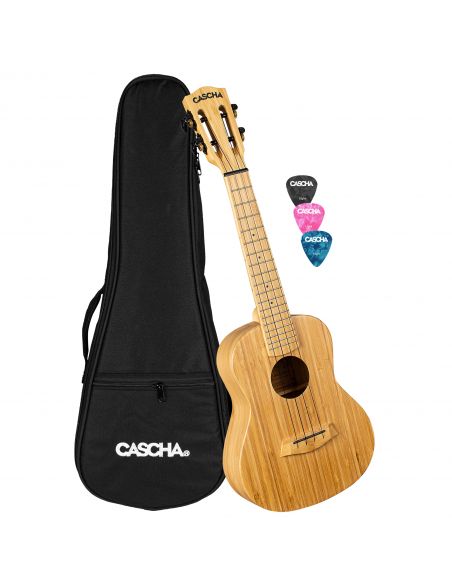 Concert ukulele Cascha Bamboo Natural HH 2313