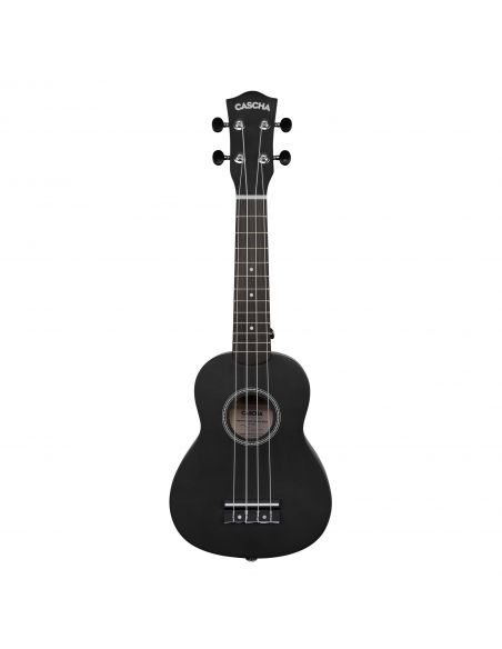 Soprano ukulelė Cascha Linden juoda HH 3960