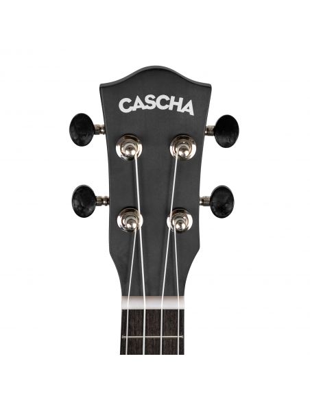 Soprano ukulelė Cascha Linden juoda HH 3960