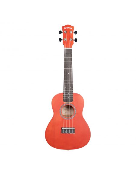 Concert ukulele Cascha Linden red CUC102