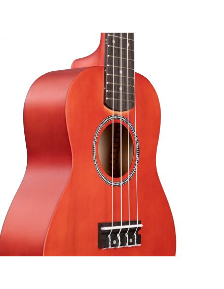 Concert ukulele Cascha Linden red CUC102