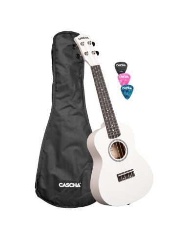 Concert ukulele Cascha Linden white CUC106