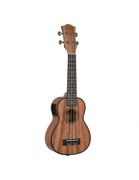 Elektroakustinė soprano ukulelė Cascha Mahogany HH 2026E