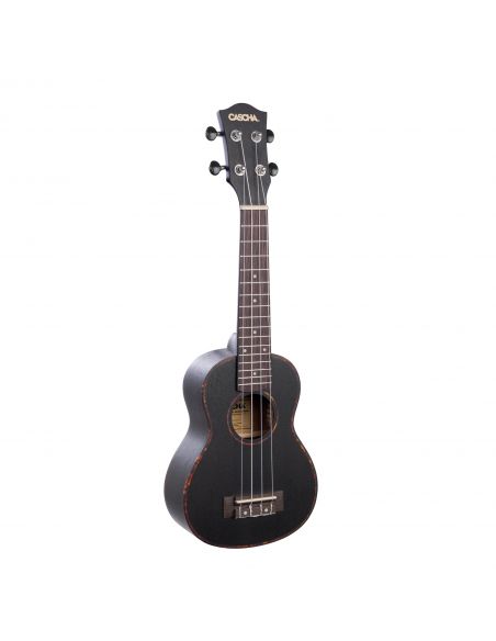 Soprano ukulele Cascha Mahogany black HH 2262