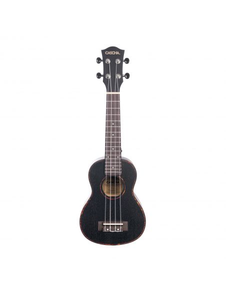 Soprano ukulele Cascha Mahogany black HH 2262