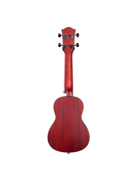 Soprano ukulelė Cascha Mahogany raudona HH 2263