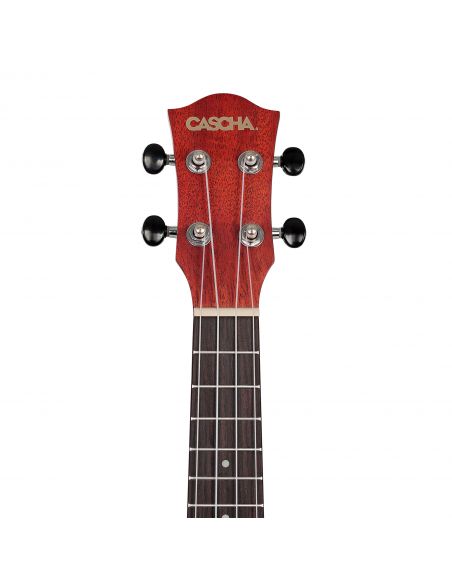 Soprano ukulele Cascha Mahogany red HH 2263