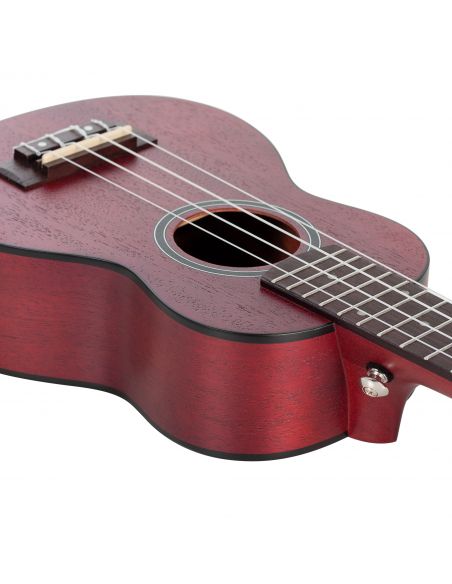 Soprano ukulele Cascha Mahogany red HH 2263