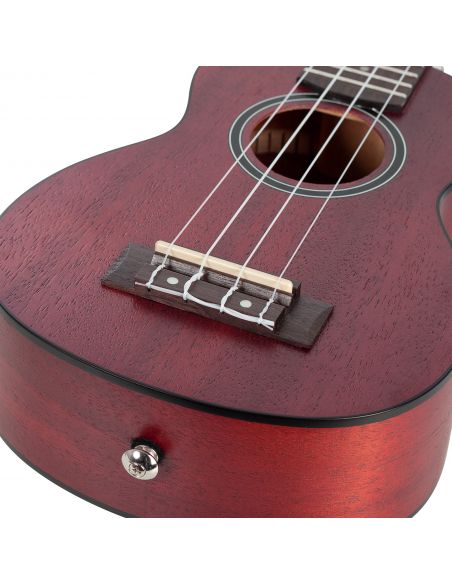 Soprano ukulele Cascha Mahogany red HH 2263