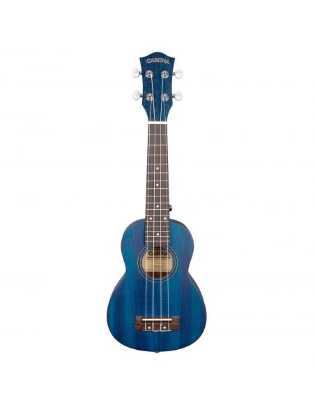 Soprano ukulelė Cascha Mahogany mėlyna HH 2266