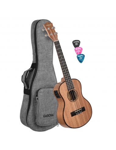 Elektroakustinė tenorinė ukulelė Cascha Mahogany HH 2048E