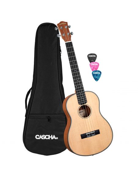 Baritone ukulele Cascha Spruce Solid Top HH 2244