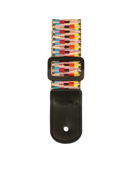 Ukulele strap Cascha Jacquard - Rainbow HH 2200