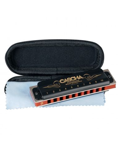 Harmonica in D Cascha Professional Blues Diatonic HH 2159