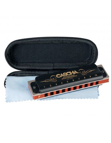 Harmonica in F Cascha Professional Blues Diatonic HH 2221