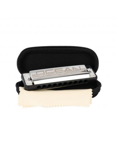 Harmonica in C Cascha Ocean Rock Blues Diatonic black HH 2327