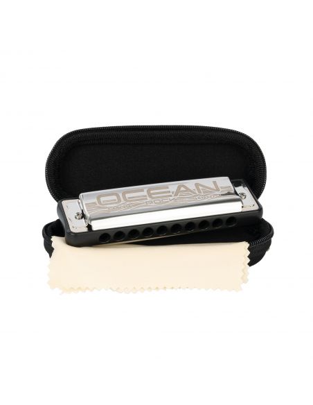 Harmonica in C Cascha Ocean Rock Blues Diatonic black HH 2327