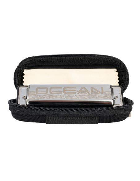 Harmonica in C Cascha Ocean Rock Blues Diatonic black HH 2327