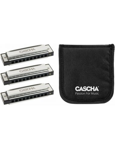 Harmonica Set C-G-A Cascha Blues HH 2341