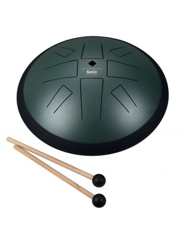 Tongue Drum Sela Melody 10“ C Golden Gate Dark Green SE 373