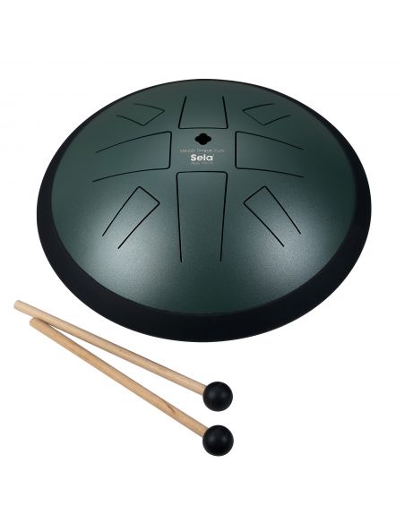 Tongue Drum Sela Melody 10“ C Golden Gate Dark Green SE 373