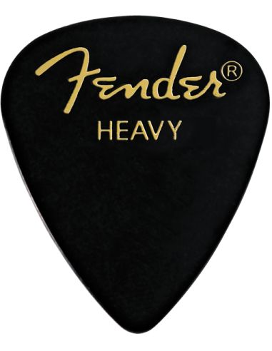 Pick Fender Black 351 Heavy 0.97