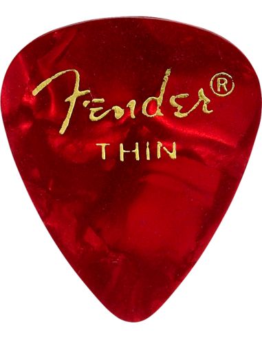 Pick Fender Red Moto 351 Thin 0.46