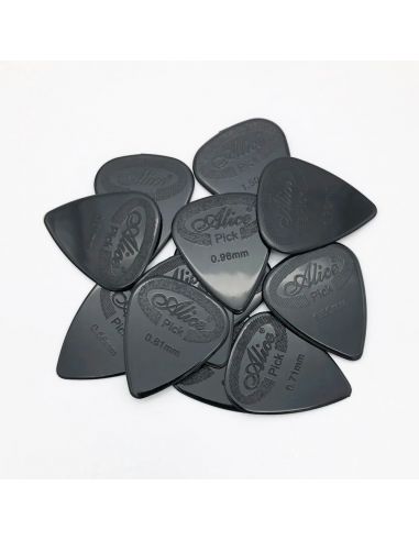 Guitar pick 0,71 mm Alice black