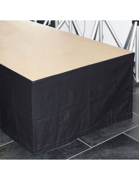 Stage Molton Skirt 60x1m Adam Hall 0153X6010 black