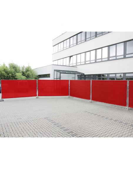 Tinklelio užuolaida tvoros skydui 200g/m2 Adam Hall 0159XBAU7 (raudona)