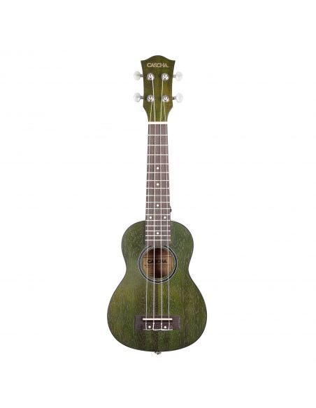 Soprano ukulelė Cascha Mahogany žalia HH 2265