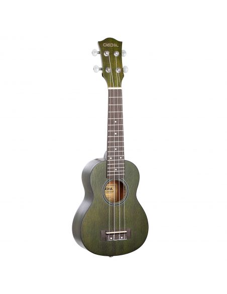 Soprano ukulele Cascha Mahogany green HH 2265