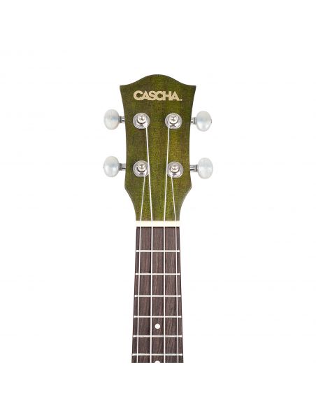 Soprano ukulele Cascha Mahogany green HH 2265