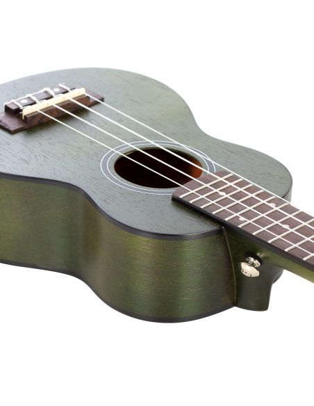 Soprano ukulele Cascha Mahogany green HH 2265