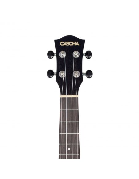 Concert ukulele Cascha Mahogany black HH 2300