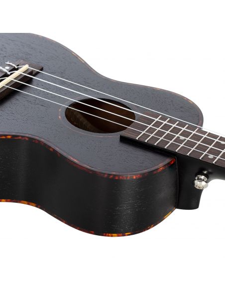 Concert ukulele Cascha Mahogany black HH 2300