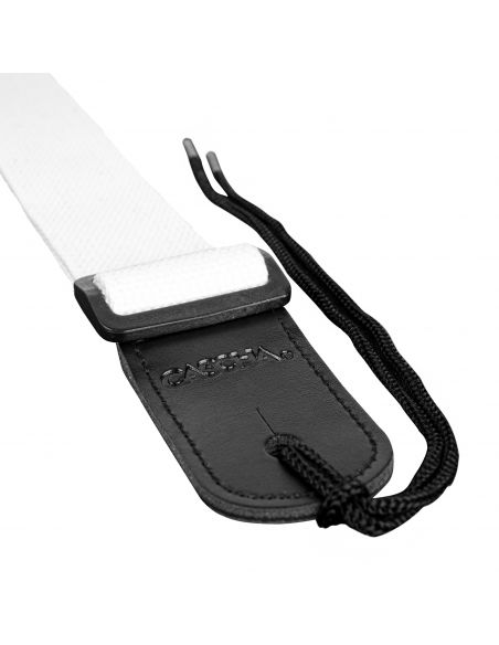 Ukulele strap Cascha Poly-Cotton white HH 2285