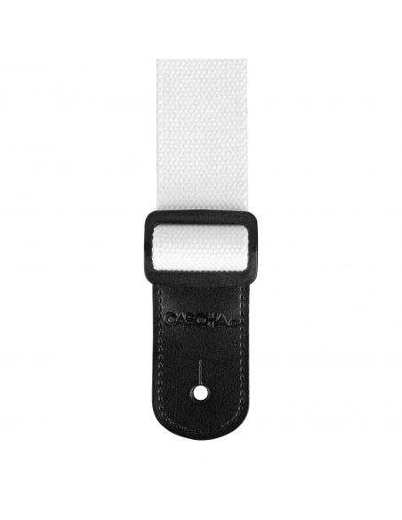 Ukulele strap Cascha Poly-Cotton white HH 2285