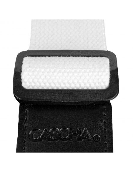 Ukulele strap Cascha Poly-Cotton white HH 2285