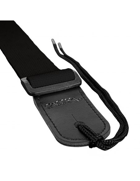 Ukulele strap Cascha Poly-Cotton black HH 2292