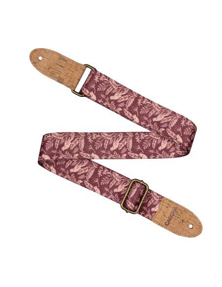 Ukulele strap Cascha Vegan - Mauve Birds CUS-VC1